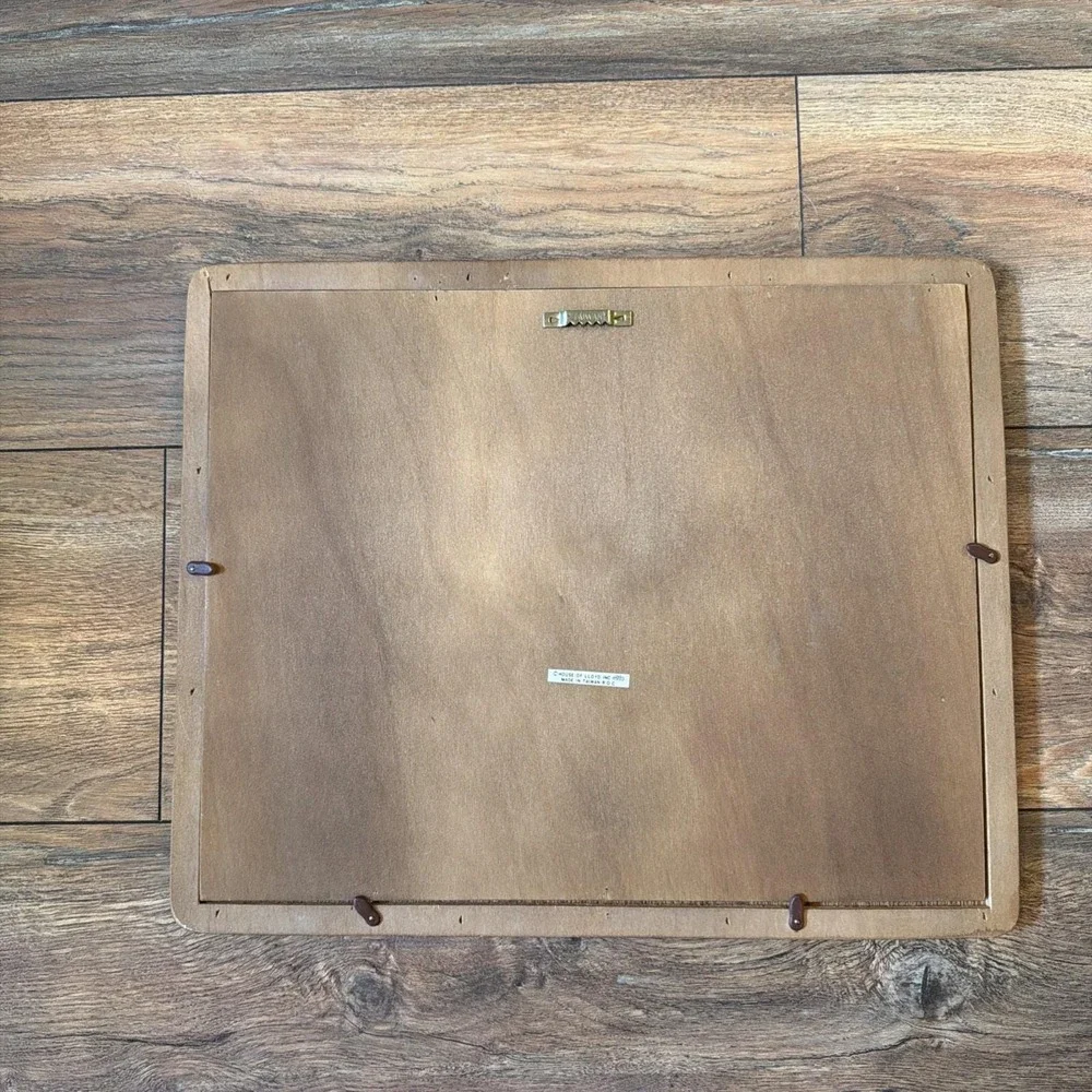 Vtg House of Llyod Wood Collage Picture Hanging Frame  